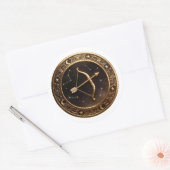 Sagittarius Zodiac Archer Ronde Sticker (Envelop)