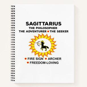 Sagittarius Zodiac Astrologische Tekenen Notitieboek