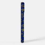 Sagittarius Zodiac+Astrology Symbols Ptn Gld+Blues (Côté droit)