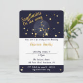 Sagittarius zodiac Baby shower Uitnodiging (Staand voorkant)