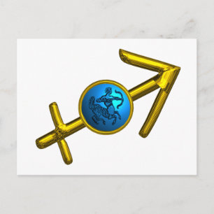 SAGITTARIUS ZODIAC BIRTHDAY Astrologie Briefkaart
