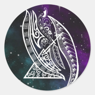 Sagittarius zodiac galaxy tribal ronde sticker