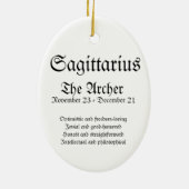 Sagittarius - Zodiac Girls - Ornament (Achterkant)