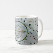 Sagittarius Zodiac Gold Abalone op constellatie Koffiemok (Voorkant rechts)