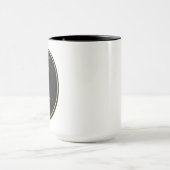 Sagittarius Zodiac Gold Oval Emblem Mug | Luxury A (Centre)