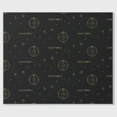 Sagittarius zodiac horoscoop sterbordgradiënt cadeaupapier (Vlak)