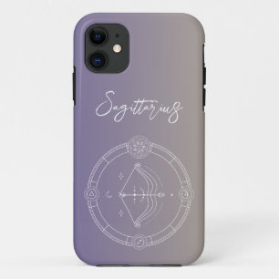 Sagittarius zodiac horoscoop sterbordgradiënt iPhone 11 hoesje