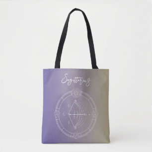 Sagittarius zodiac horoscoop sterbordgradiënt draagtas