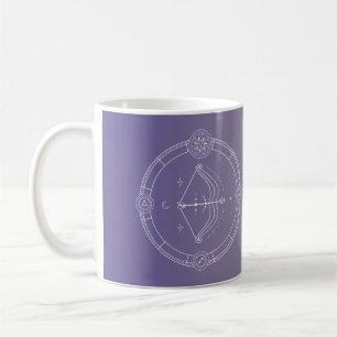 Sagittarius zodiac horoscoop sterbordgradiënt koffiemok