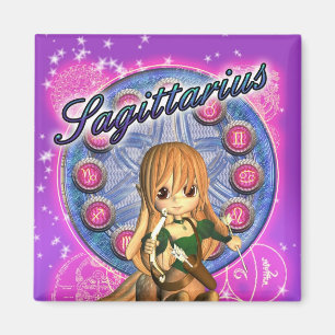 Sagittarius Zodiac Magnet Cute Vrouw Centaur Magneet
