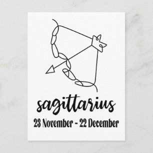 Sagittarius, Zodiac Sign Briefkaart