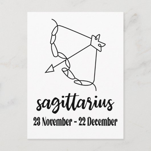 Sagittarius, Zodiac Sign Briefkaart (Voorkant)