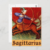 Sagittarius Zodiac Sign Briefkaart (Voorkant / Achterkant)