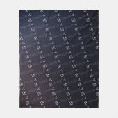 Sagittarius Zodiac Sign Constellatie Astrologie Fleece Deken (Voorkant)