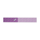 Sagittarius Zodiac Sign Fuchsia Digital Camouflage Omwikkelbaar Adreslabel (Individueel)