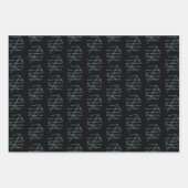 Sagittarius Zodiac Sign Fun Quote B&W Inpakpapier Vel (Voorkant 3)