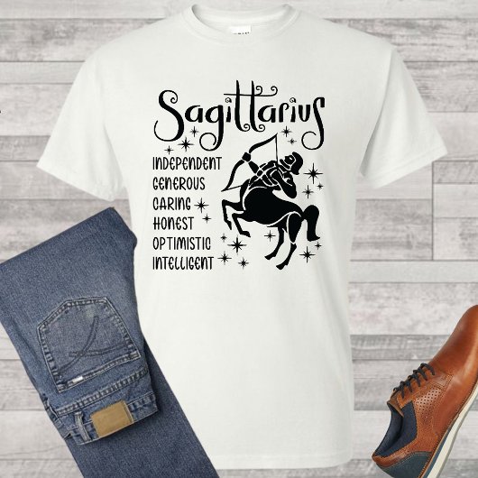 Sagittarius Zodiac Sign Horoscope T-shirt