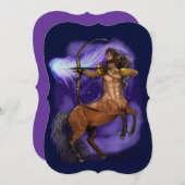 Sagittarius Zodiac Sign Invitation (Devant / Derrière)