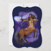 Sagittarius Zodiac Sign Invitation (Devant)