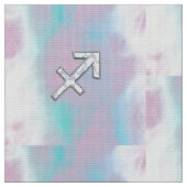 Sagittarius Zodiac Sign on Moeder Pareldecor Stof (Close Up)