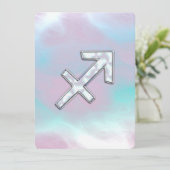 Sagittarius Zodiac Sign on Moeder Parelstijl (Staand voorkant)