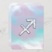 Sagittarius Zodiac Sign on Moeder Parelstijl (Voorkant / Achterkant)