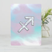 Sagittarius Zodiac Sign on Moeder Parelstijl (Staand voorkant)