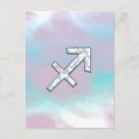 Sagittarius Zodiac Sign on Moeder Parelstijl Briefkaart (Voorkant)