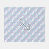 Sagittarius Zodiac Sign on Moeder Parelstijl Fleece Deken (Voorkant (Horizontaal))