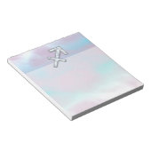 Sagittarius Zodiac Sign on Moeder Parelstijl Notitieblok (Schuin)