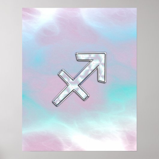 Sagittarius Zodiac Sign on Moeder Parelstijl Poster (Voorkant)