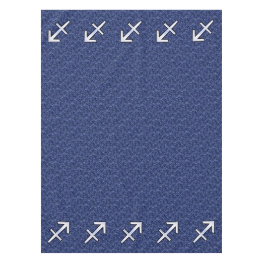Sagittarius Zodiac Sign on Navy Digital Camouflage Tafelkleed (Voorkant)