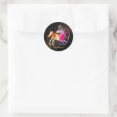 Sagittarius - Zodiac Sign Ronde Sticker (Tas)