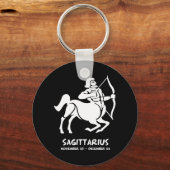 Sagittarius Zodiac Sign Sleutelhanger (Voorkant)