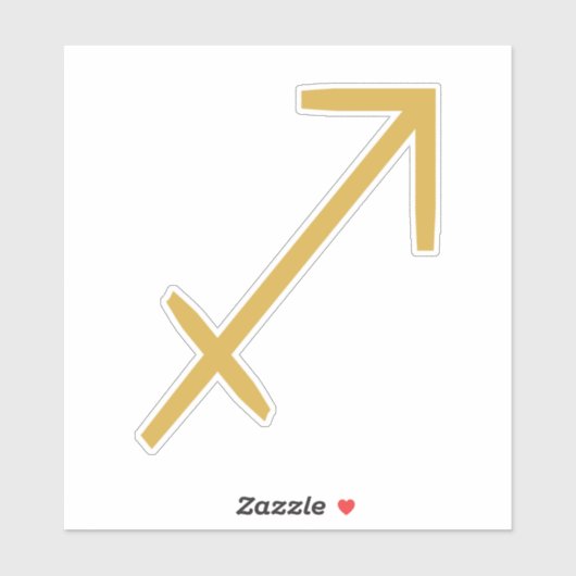 Sagittarius Zodiac Sign Sticker (Vel)