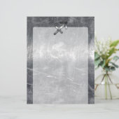 Sagittarius Zodiac Silver Distress Steel look (Staand voorkant)