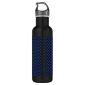 Sagittarius Zodiac Symbol Blue Carbon Fiber Print Waterfles (Achterkant)