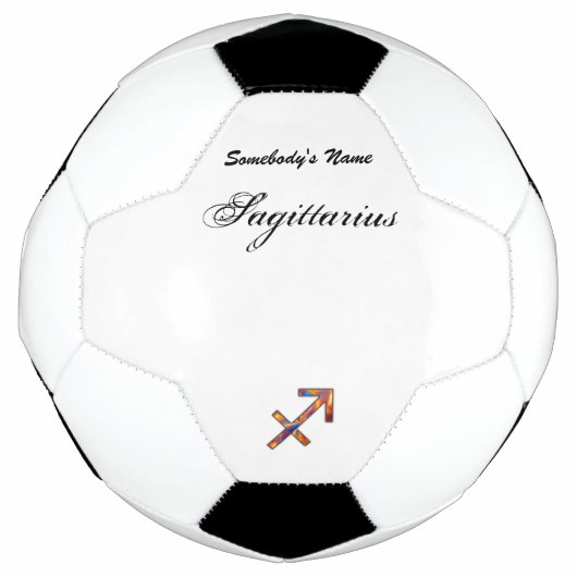 Sagittarius Zodiac Symbol Element van K Yoncich Voetbal (Voorkant)