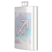 Sagittarius Zodiac Symbol Moeder parelstijl Heupfles (Links)