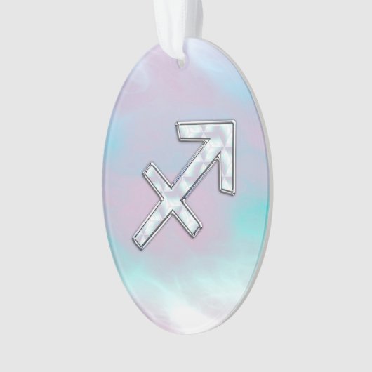 Sagittarius Zodiac Symbol Moeder parelstijl Ornament (voorkant)