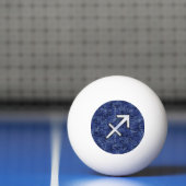 Sagittarius Zodiac Symbol NavyDigital Camouflage Pingpongballen (Net)