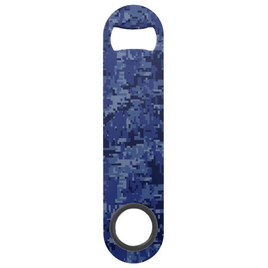 Sagittarius Zodiac Symbol NavyDigital Camouflage Speed Flessenopener (Achterkant)