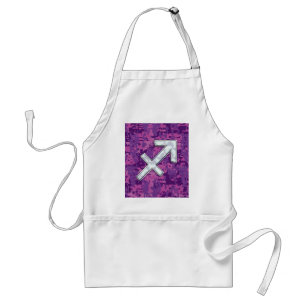 Sagittarius Zodiac Symbol Pink Digital Camouflage Standaard Schort