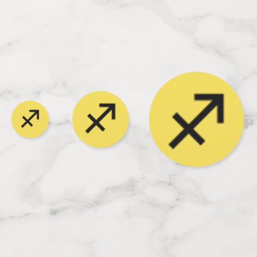 Sagittarius Zodiac Symbol Standard van K Yoncich Confetti (Voorkanten)