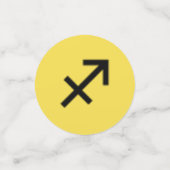 Sagittarius Zodiac Symbol Standard van K Yoncich Confetti (Kleine voorkant)