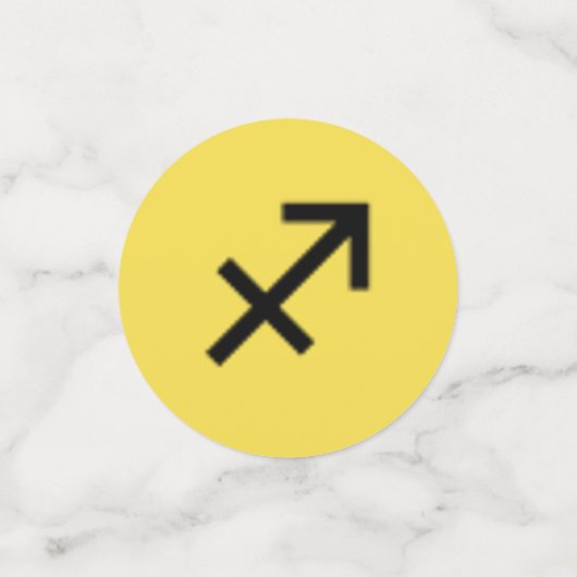 Sagittarius Zodiac Symbol Standard van K Yoncich Confetti (Kleine voorkant)