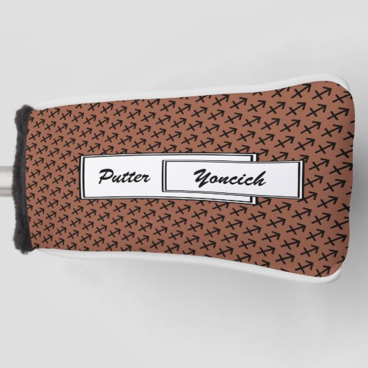Sagittarius Zodiac Symbol Standard van K Yoncich Golfheadcover (Voorkant)