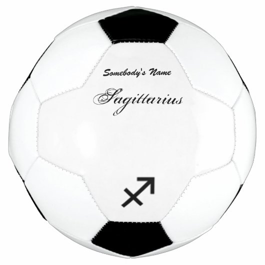 Sagittarius Zodiac Symbol Standard van K Yoncich Voetbal (Voorkant)