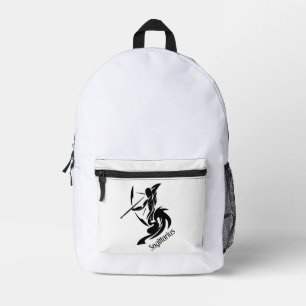 Sagittarius Zodiac Symbool en Sign Bedrukte Rugzak