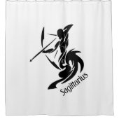 Sagittarius Zodiac Symbool en Sign Douchegordijn (Voorkant)